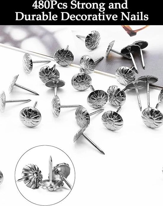Assortimento di Spicchi per Muratura - Set di Spicchi per Parete, Spicchi a Testa Piana, Spicchi per Ondulare Foto, Viti per Parete, Assortimento di Hardware da 600 pezzi
