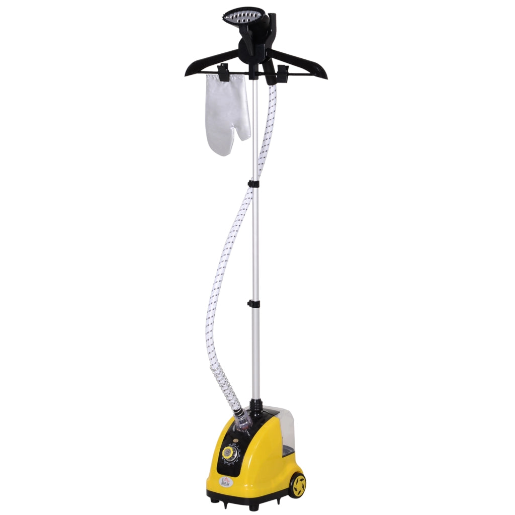 Stiratore Verticale a Vapore ¨C zephmum ¨C Giallo, ABS e PP, 26x21.5x29 cm