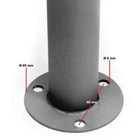 Telaio di supporto per 4 cassette postali singole, verniciato a polvere antracite, per condomini