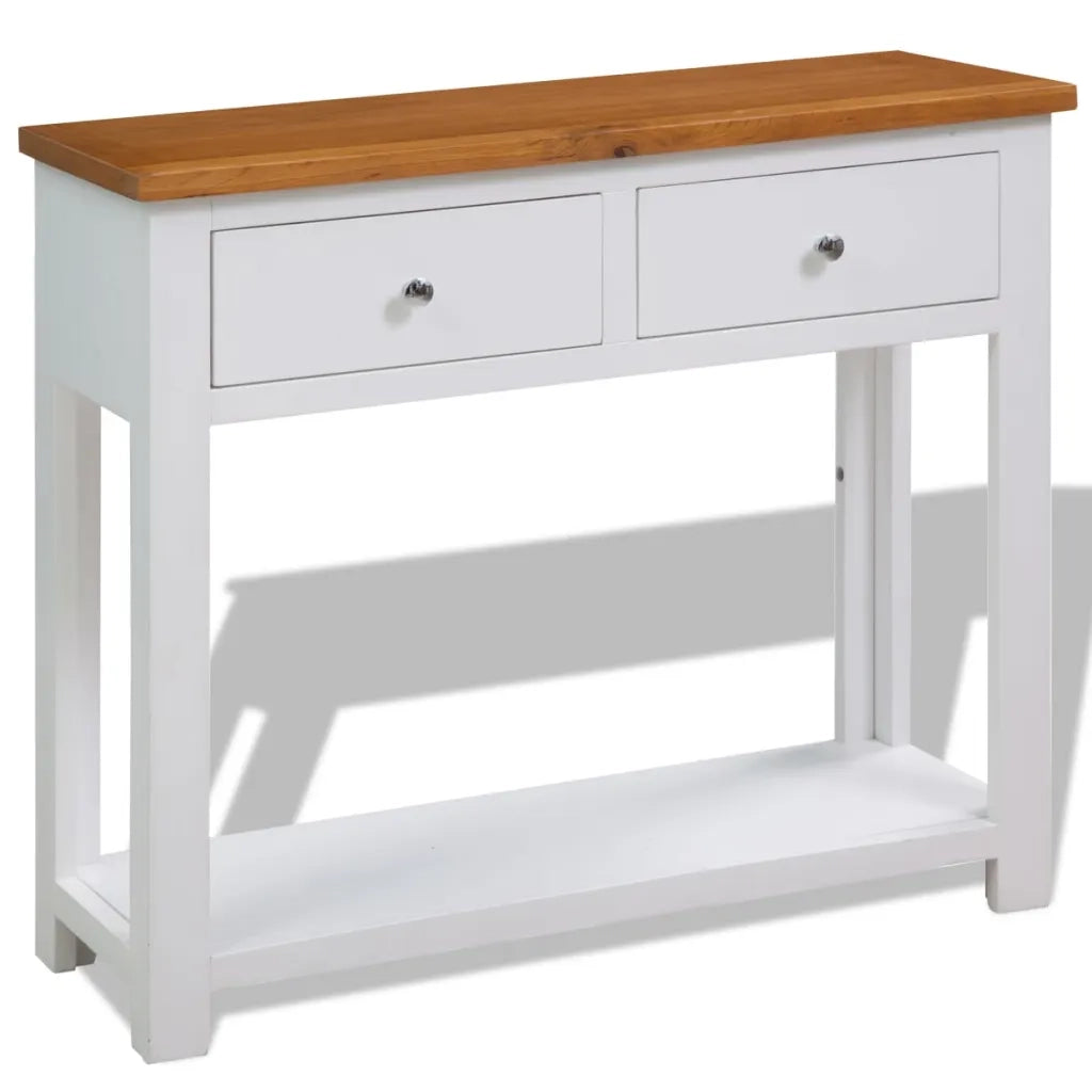 Tavolo Consolle 83x30x73 cm in Massello di Rovere  cod mxl 5525