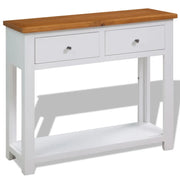 Tavolo Consolle 83x30x73 cm in Massello di Rovere  cod mxl 5525