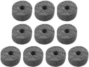 Pannelli di Velluto per Batteria 10 Pezzi - Accessori di Ricambio - Adatti per Batteria - Pannelli di Velluto Grigi - Protezione per Piatti - Pannelli di Velluto per Batteria