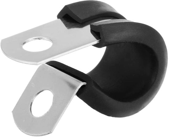 Flessiklem 5 pezzi - Rivestito in gomma - Acciaio inossidabile - Assorbente shock - Impermeabile - Materiale duraturo