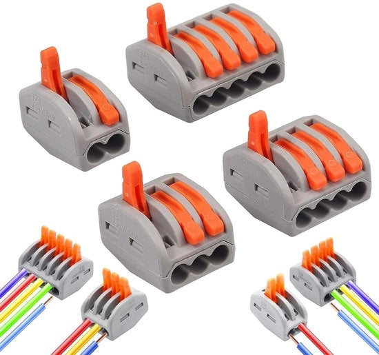 Set di 80 Connettori Elettrici con Manopola di Regolazione