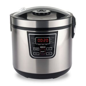 SOGO Robot da Cucina Multifunzione 5L – 11 Programmi, LCD, Timer, Antiaderente, Acciaio Inox, Cottura 3D, Accessori Inclusi