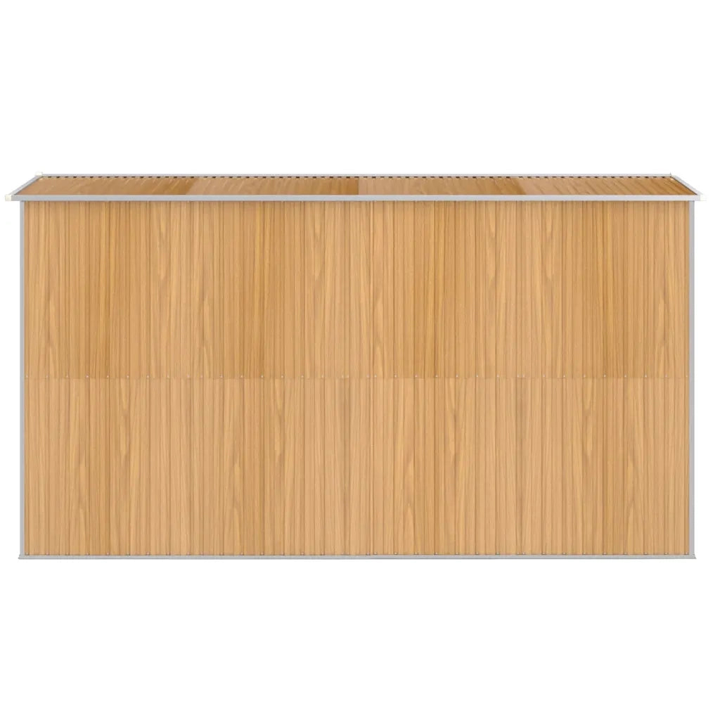 Capanno Giardino Marrone Chiaro 192x357x223cm Acciaio Zincato cod mxl 65837