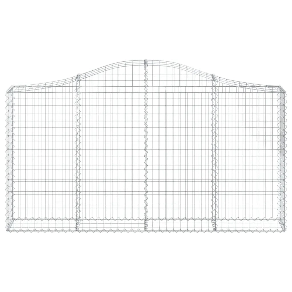 Cesti Gabbioni ad Arco 5 pz 200x30x100/120 cm Ferro Zincato 3145433