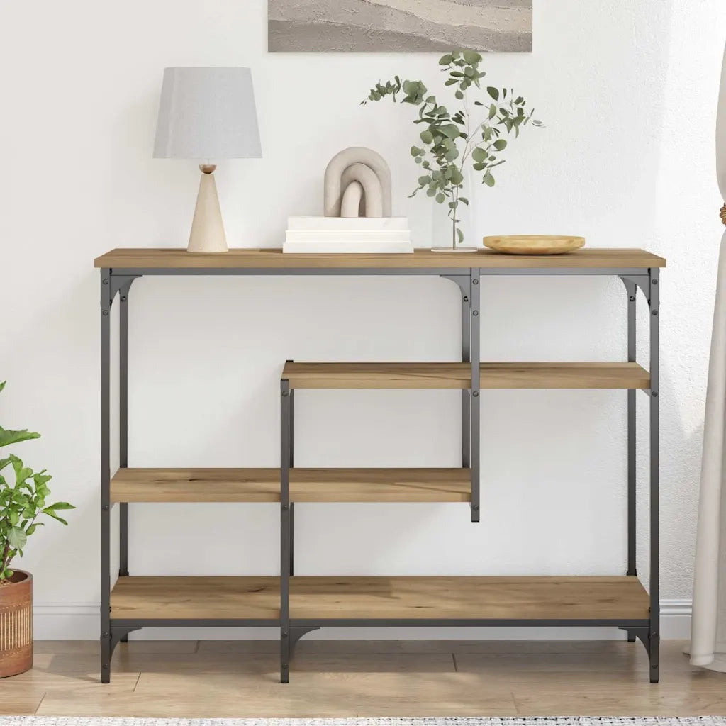 Tavolo Console rovere artigianale 100 x 35 x 75 cm 863560