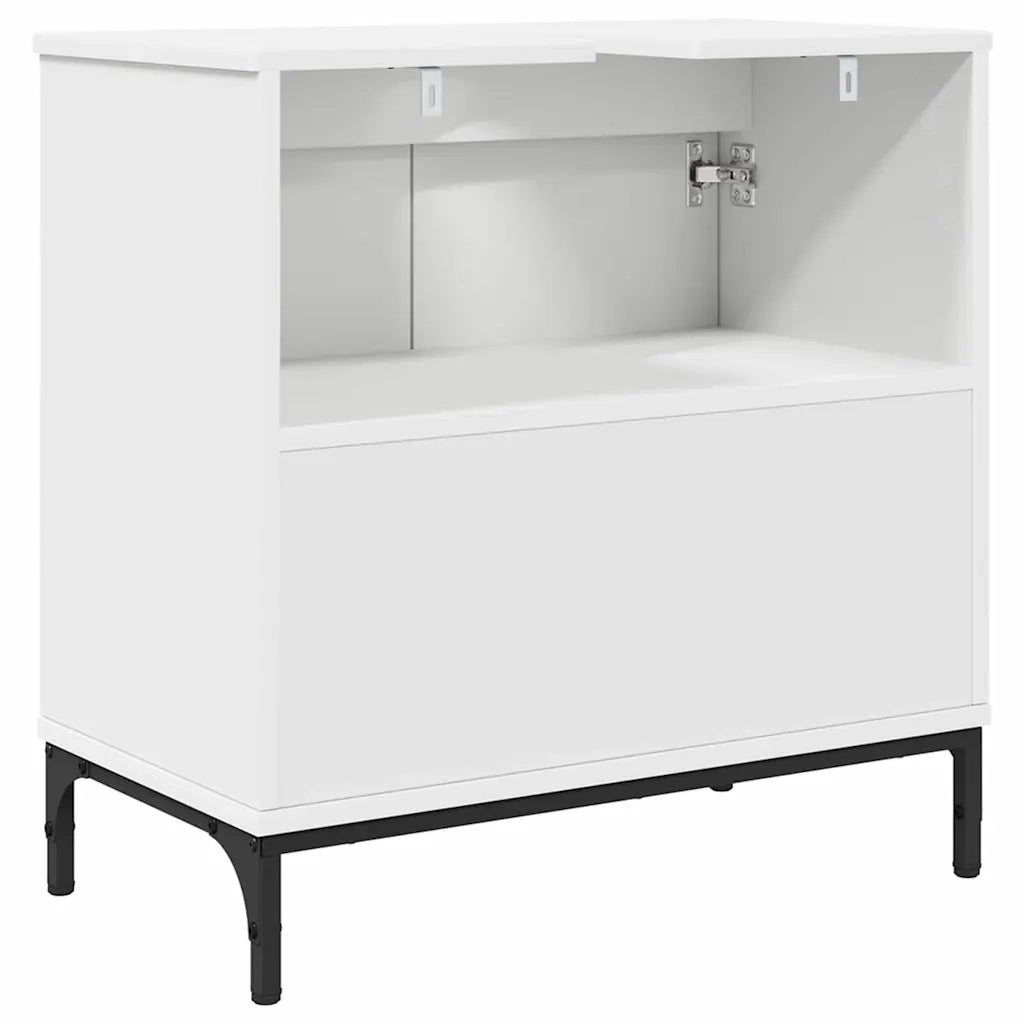 Armadio per Lavabo da Bagno Bianco 60,5 x 33,5 x 61 cm