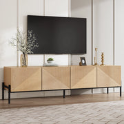 Mobile TV con 4 Ante e Design 3D ¨C Xylo ¨C Soggiorno Moderno