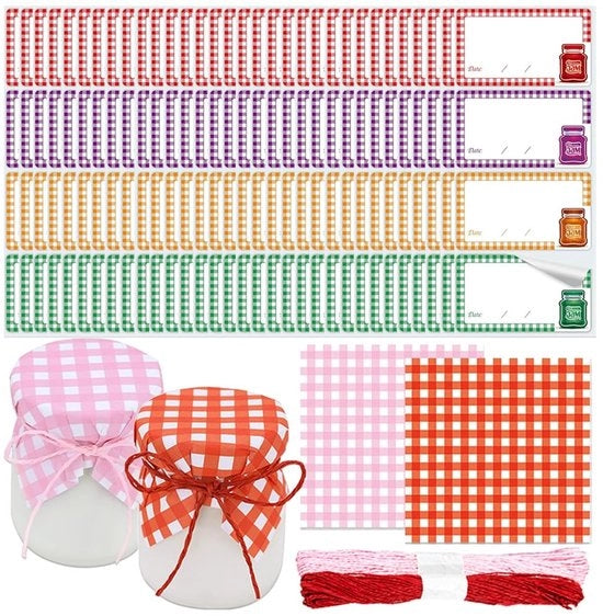 Set di decorazioni vintage da tavolo 128 pezzi - etichette autoadesive - accessori impermeabili - tovaglioli da tavola in carta - multicolore - carta decorativa