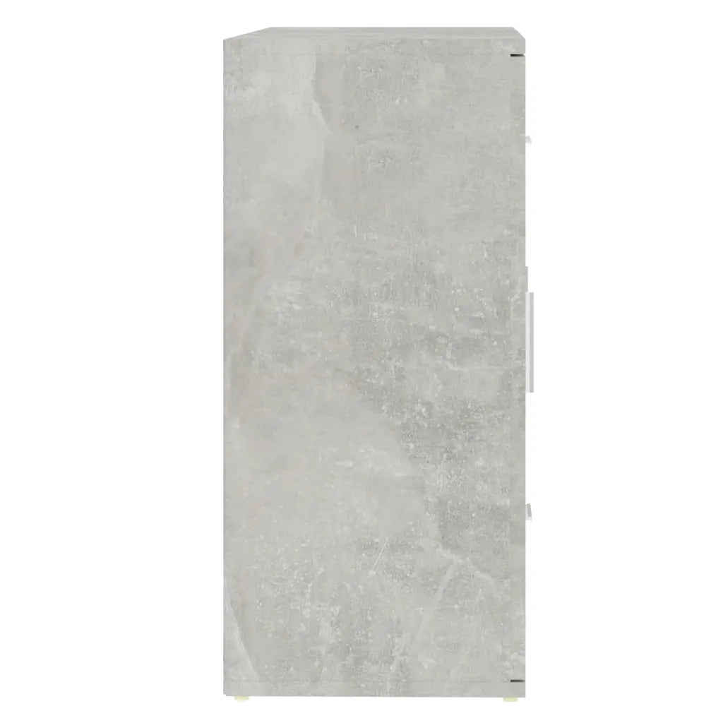 Credenza | Madia | Buffet da pranzo | Armadio da pranzo Grigio Cemento 91x29,5x65 cm in Legno Multistrato