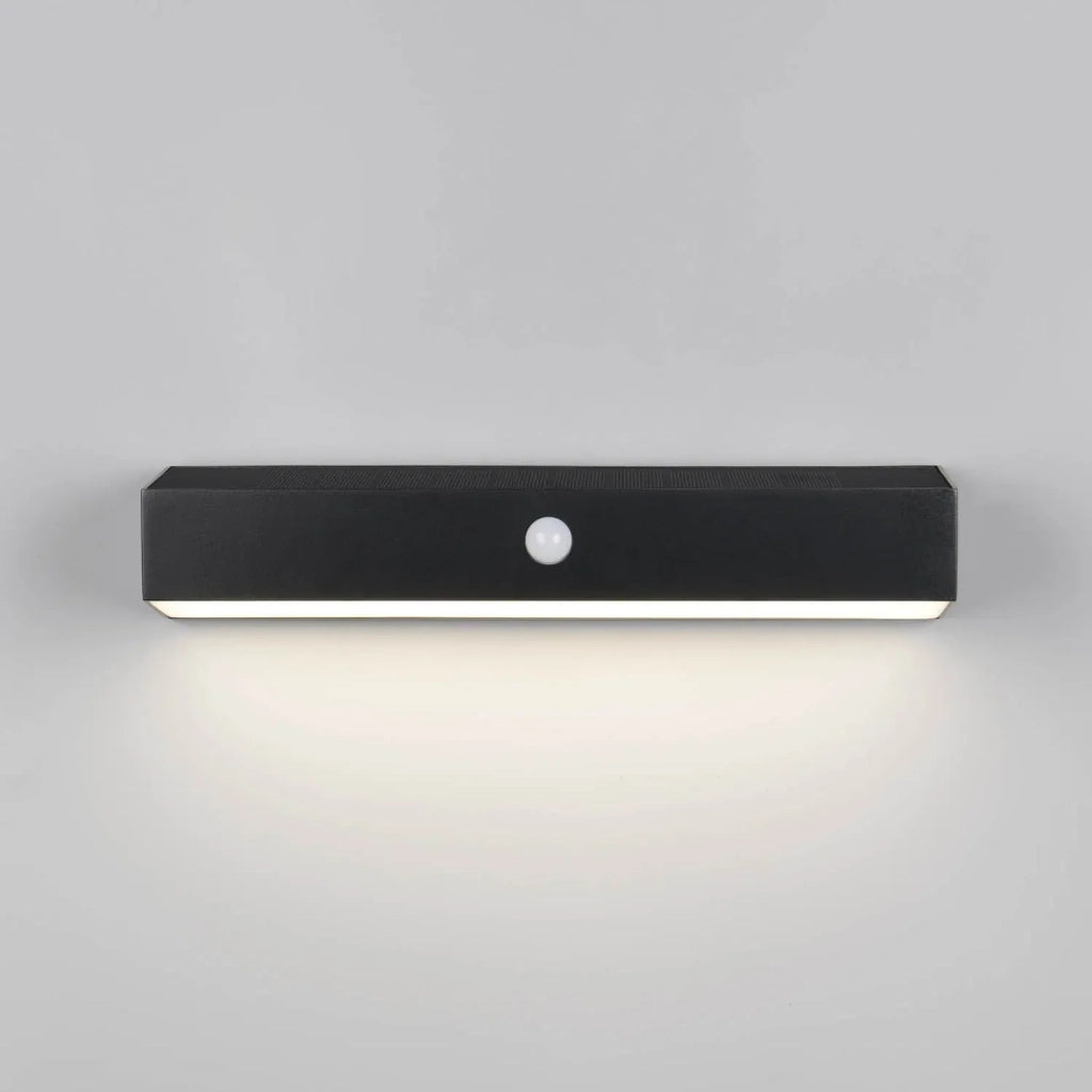 LÚZETE - APPLIQUE ESTERNO SOLARE IBRIDO 6W 4000K SENSORE IP44 NERO SUNDEW