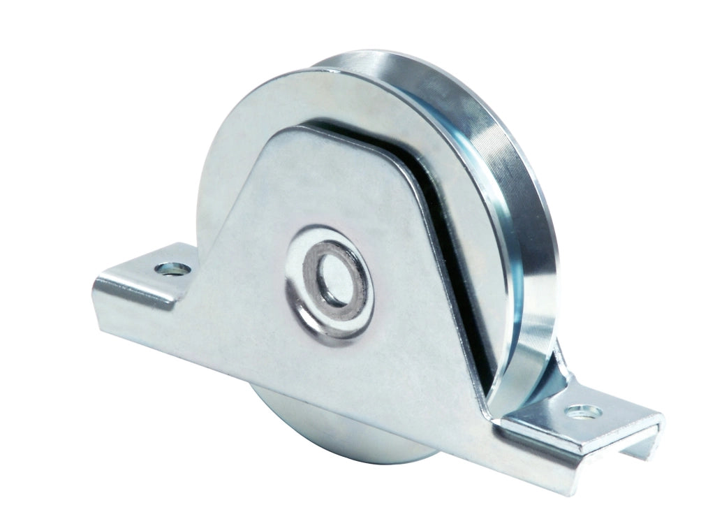Comunello RUOTA PER CANCELLI CON SUPPORTO GOLA Y 1 cuscinetto art. 335Y mm. 80x20 6.00 pz