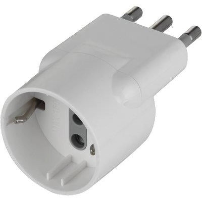 ADATTATORE SCHUKO DISASSATO ELECTRALINE - BIANCO 2P+T 16A- 5 pezzi