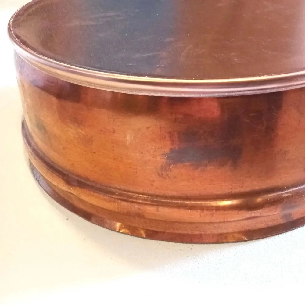 Tappo in rame da 140mm cieco senza scarico condensa innesto f