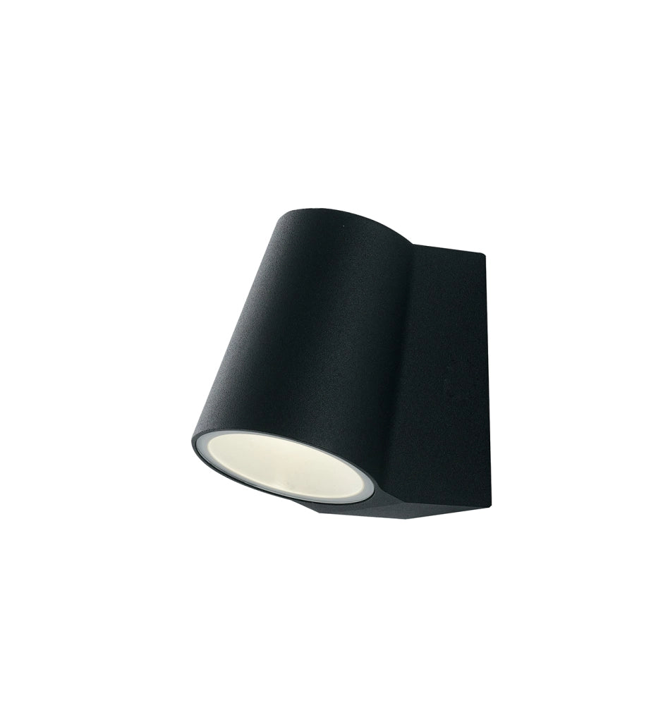 APPLIQUE LED SINTESI NERA 6W 400LM 4000K IP44 7,6X12X13CM
