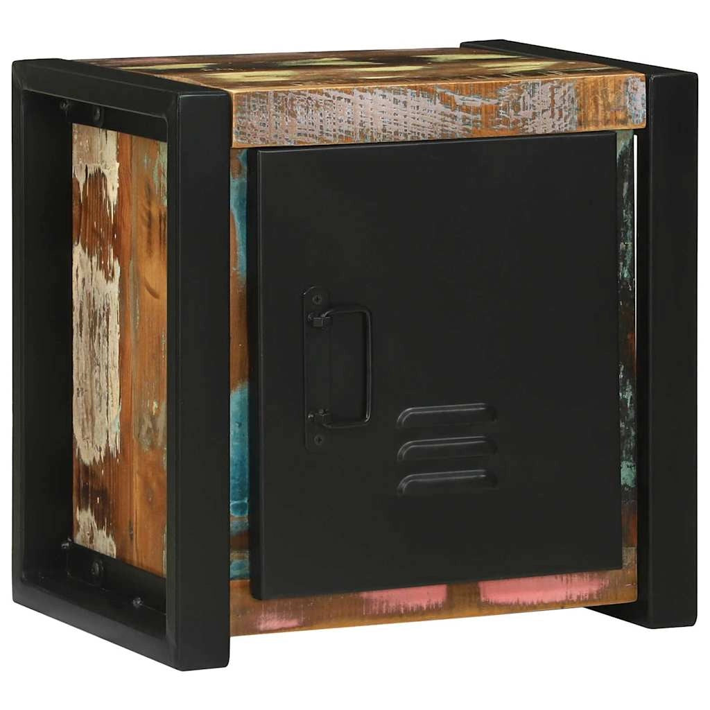 Mobiletto da bagno moderno rettangolare con pratico ripiano 40 x 30 x 40 cm in legno riciclato marrone 02_0057651