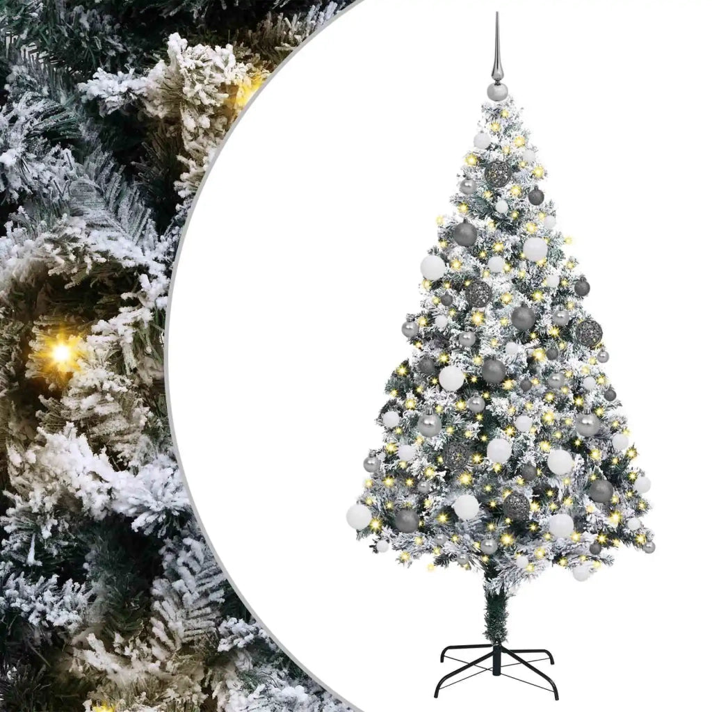 Albero di Natale artificiale con 300 LED Bianco 180 cm 3396961