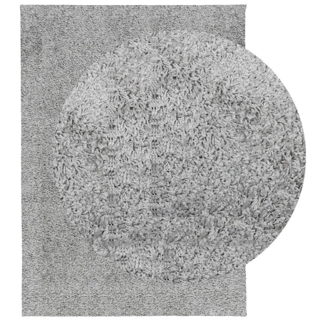 Tappeto Shaggy PAMPLONA a Pelo Lungo Moderno Grigio 140x200 cm 375257