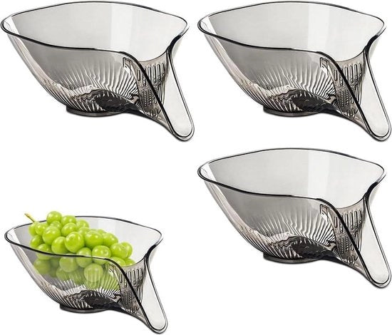 Aria multifunzionale per cucina - grande capacità - set di 3 pezzi - plastico - lavello - pasta frutta verdura - lavaggio