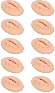 Tatuaggio Oefenlippen 10 pezzi - Lippen in Silicone - Simulazione Realistica - Facile da Colorare - Bocca Aperta - Molto Sottili e Flessibili