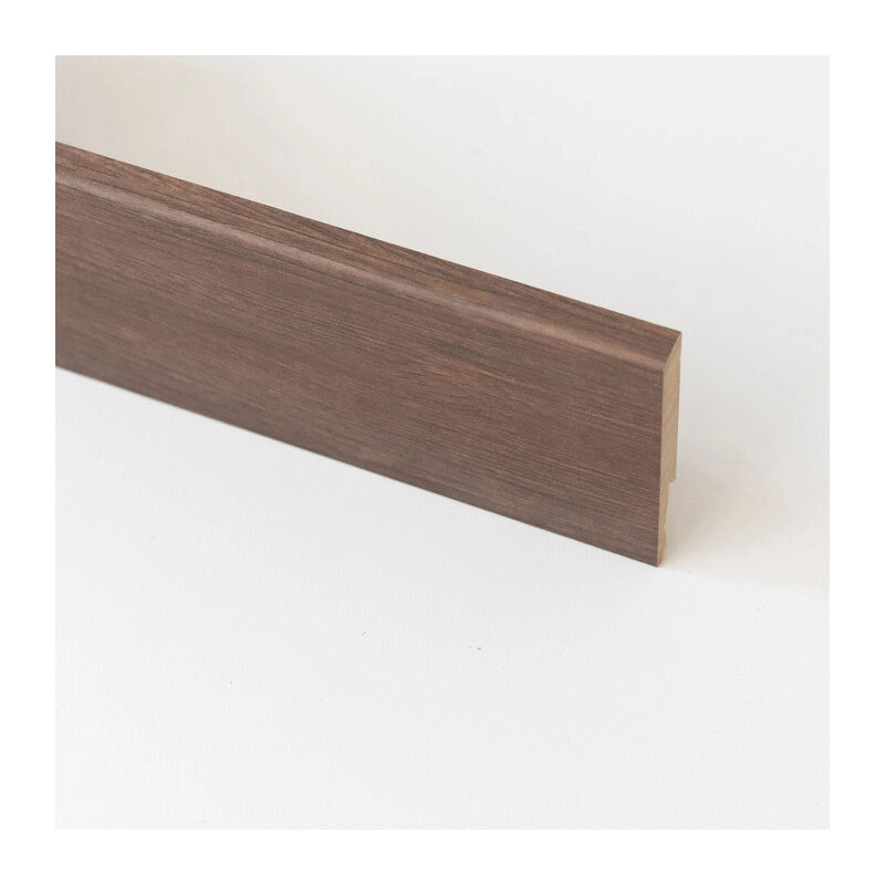 BATTISCOPA  80X14 MM MDF 240 CM NOCE SCURO- 5,0 pz