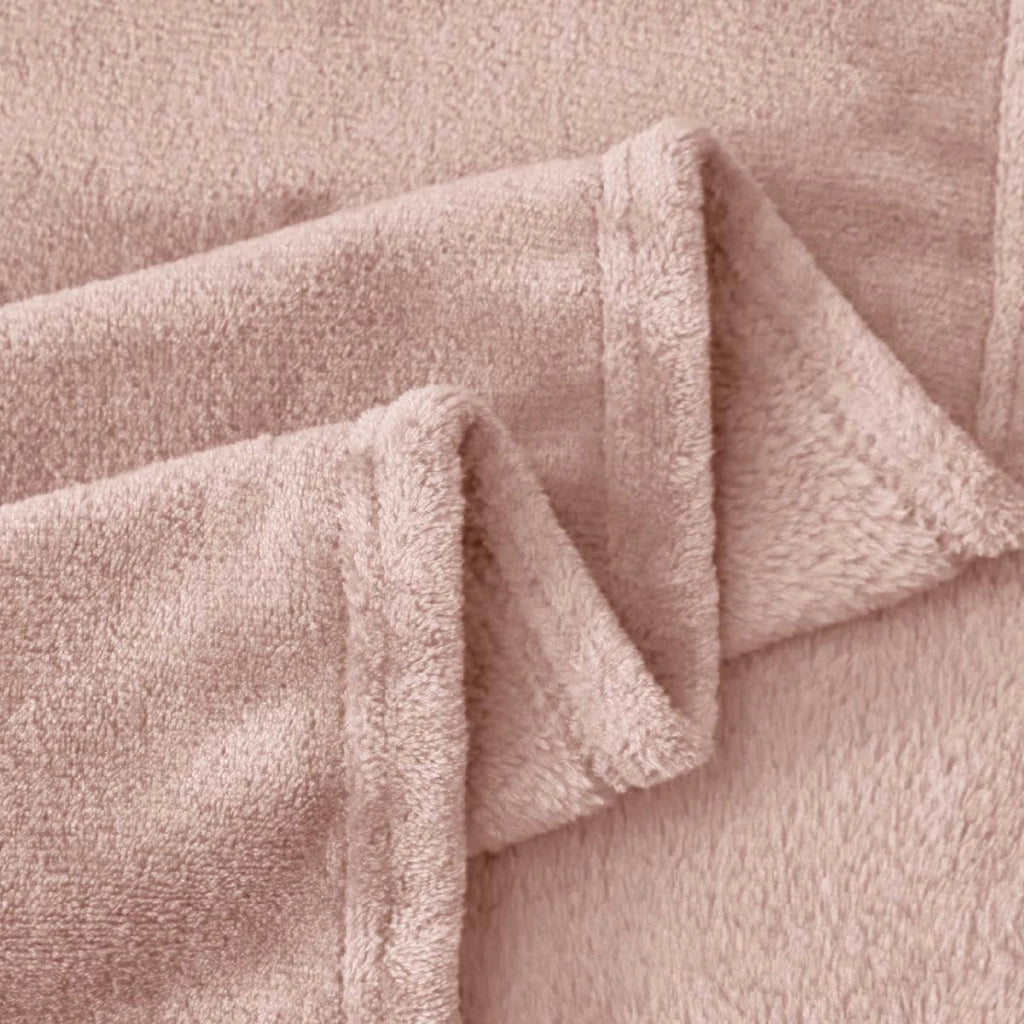 Coperta morbida e confortevole 150×200 cm in tessuto pile tinta unita Beige Inny