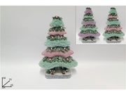 Decorazione Natale Albero Pigne Bacche con Pelliccia 39 cm