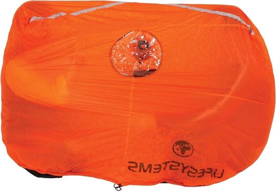 Shelter di Emergenza per Montagna per la Sopravvivenza in Tempesta per Escursionismo e Alpinismo - Ricovero di Sopravvivenza per Due Persone - Arancione