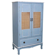 Armadio in legno con 2 ante e 1 cassetto 80x42x138