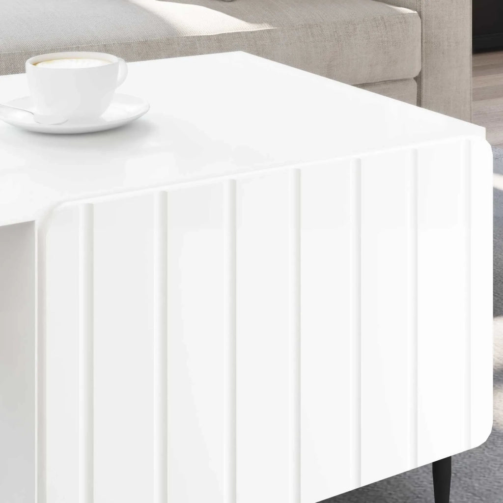 Tavolino da salotto Bianco 90 x 50 x 40 cm Legno ingegnerizzato 894495