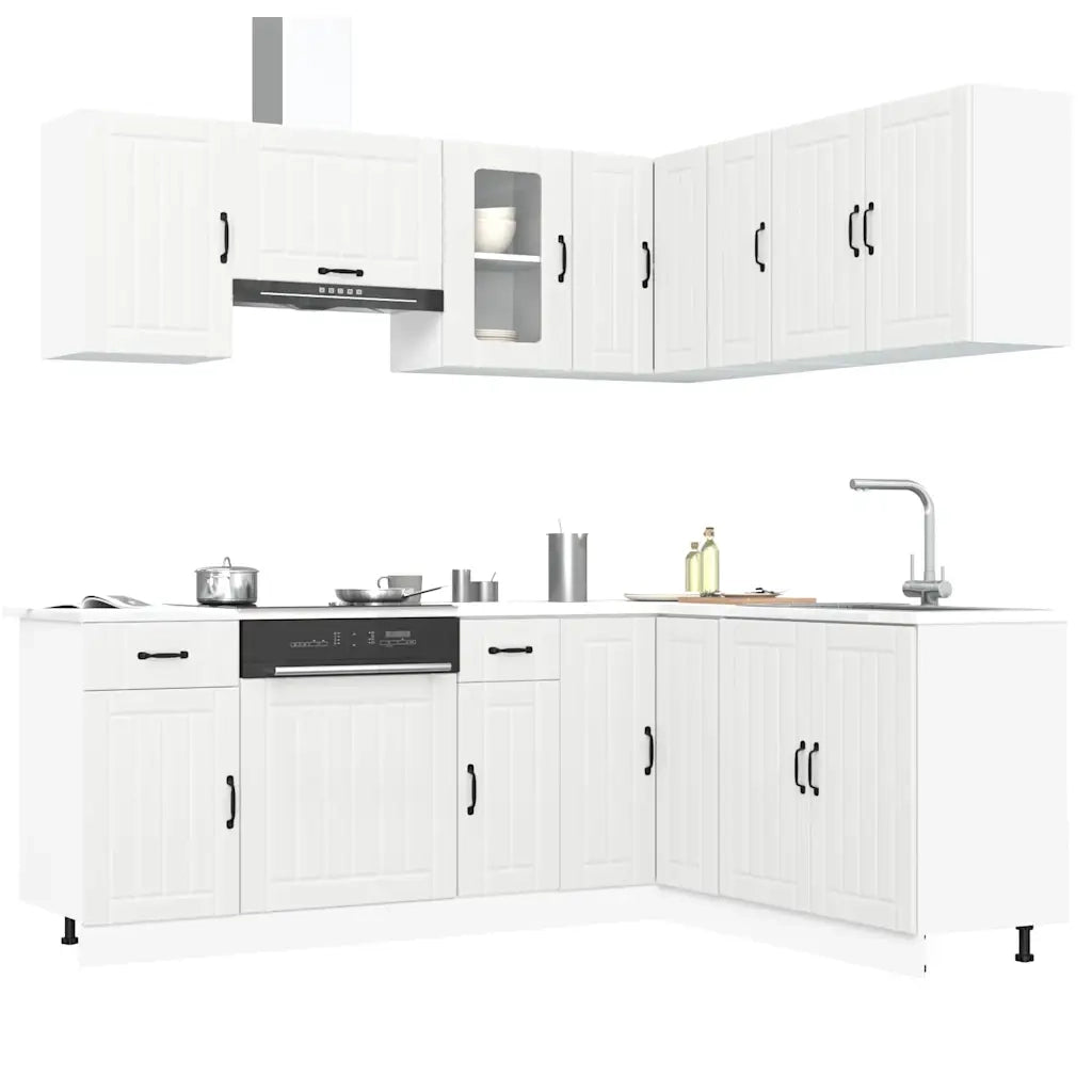 Set Mobili da Cucina 11 pz Kalmar Bianchi Legno Multistrato 3314941