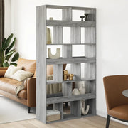 Libreria-Scaffale per Libri-Mobile di Stoccaggio Grigio Sonoma 100x33x187,5 cm in Truciolato 423097