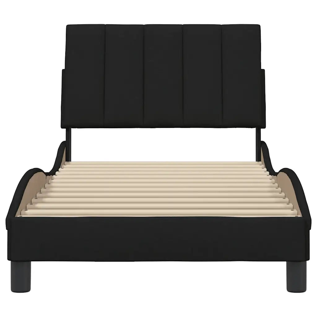 Giroletto senza Materasso Hanko Nero 80x200 cm Tessuto 3310351