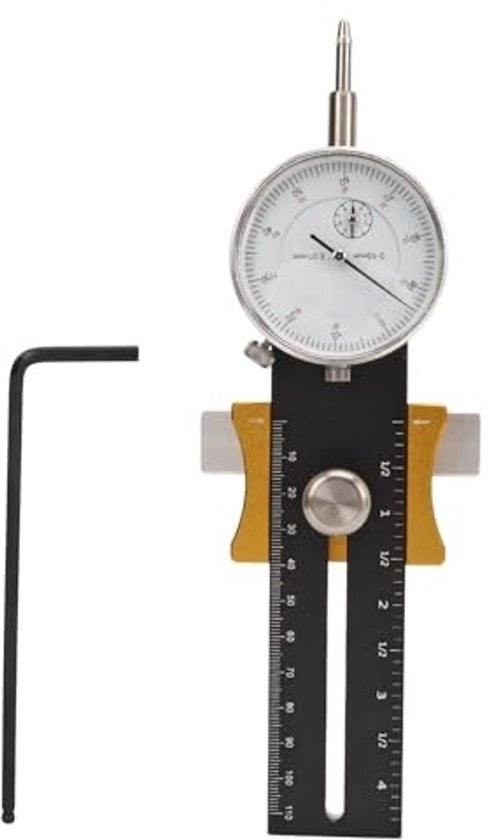 Misuratore di Tavolo per Calibrazione - Macchine di Officina - Tavolo Circolare - Banda Tagliatrice - Acciaio Inox Resistentente al Sloggio - Lunghezza di Misura 130-220 mm - Strumento di Calibrazione
