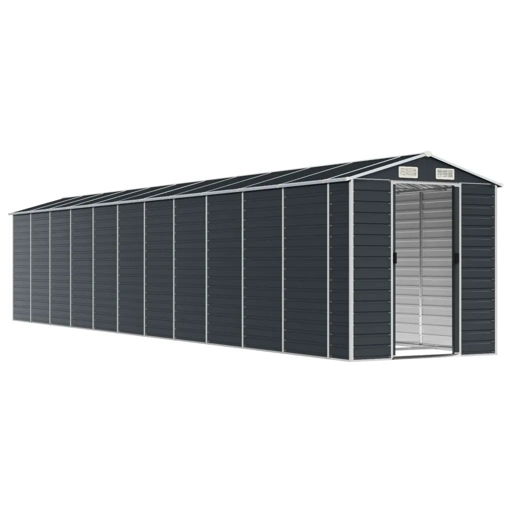 Capanno da Giardino Antracite 191x980x198 in Acciaio Zincato 3188263