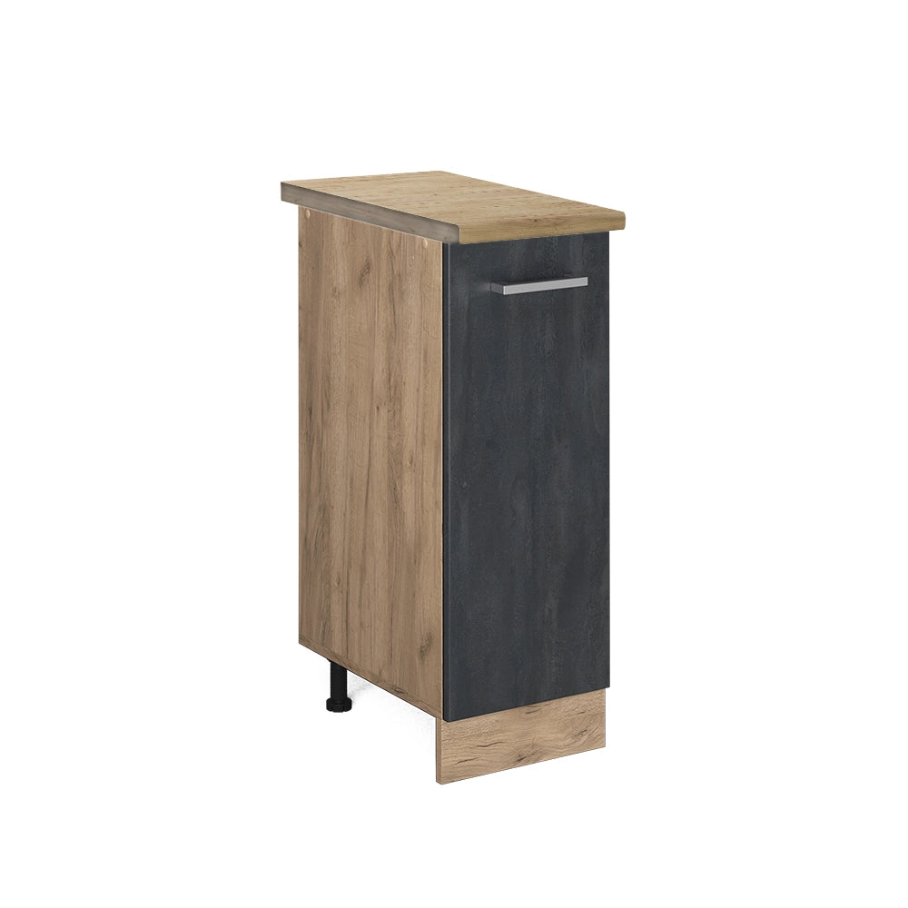 Vicco Basi per cucina  Calcestruzzo nero 30 cm PL Rovere