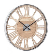 Orologio da Parete Legno Nero Industriale 60 cm - REGALITÀ