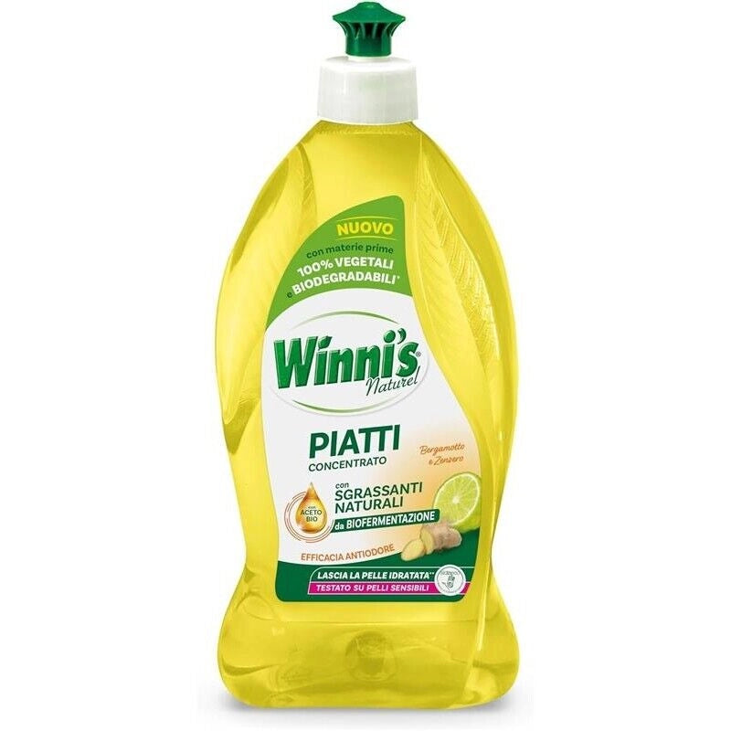 WINNI'S DETERSIVO PER I PIATTI DA 480 ML BERGAMOTTO E ZENZERO