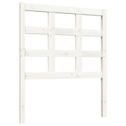 Testiera | Testata per Letto Bianca 80,5x4x100 cm Legno Massello di Pino