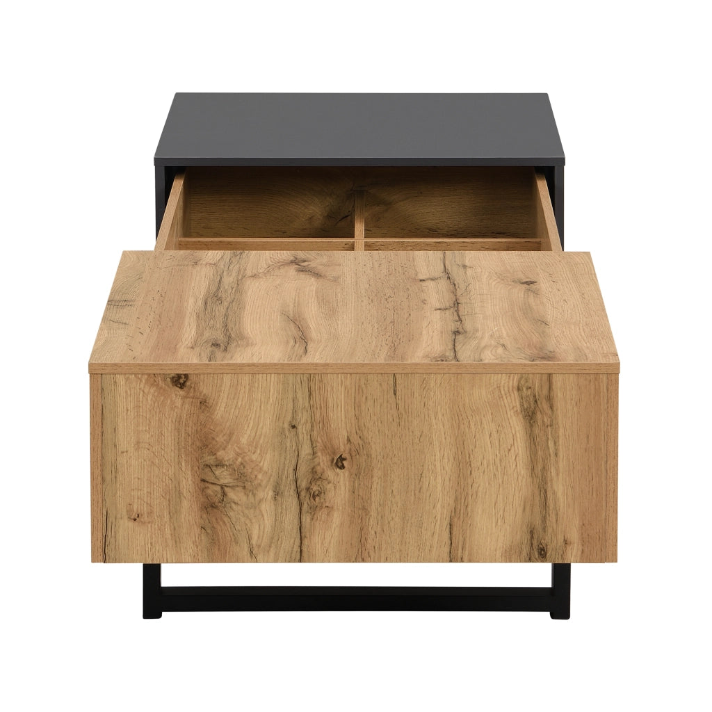 Tavolino da Caff¨¨ Multifunzione con Ripiano ¨C Xylo ¨C Legno e Metallo, 155x55x40 cm