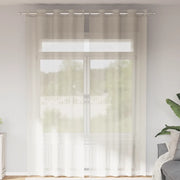 Tende in Voile con Occhielli 2 pz Crema 140x260 cm 4102075