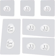 6 pezzi di supporti per doccia - grucce adesive - cassetto per doccia - 3 pezzi - 3 pezzi di grucce autoadesive - 6 x 14 mm - 3 pezzi di supporti per spezie - grucce adesive - 6 x 6 mm - grucce adesive resistenti - per cucina - bagno - soggiorno