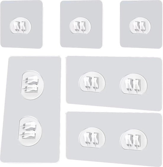 6 pezzi di supporti per doccia - grucce adesive - cassetto per doccia - 3 pezzi - 3 pezzi di grucce autoadesive - 6 x 14 mm - 3 pezzi di supporti per spezie - grucce adesive - 6 x 6 mm - grucce adesive resistenti - per cucina - bagno - soggiorno