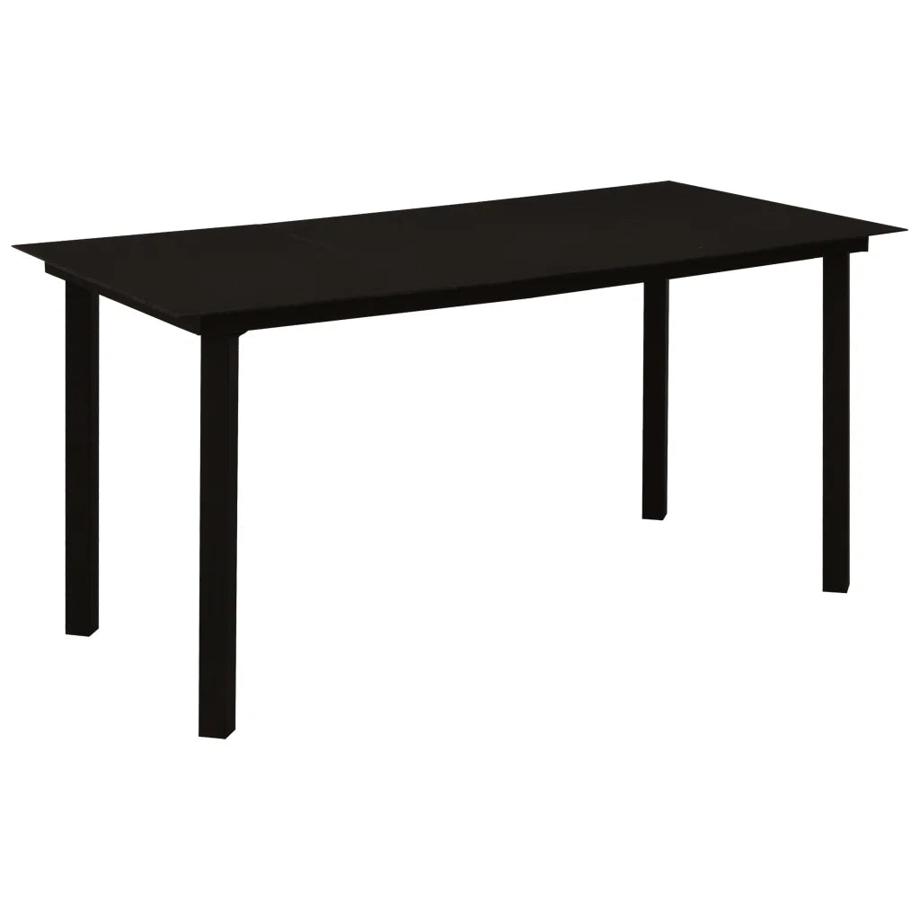 Set da Pranzo da Giardino 7 pz in Polyrattan e Vetro 3060252