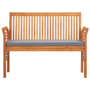 Panca da Giardino a 2 Posti 120 cm Legno Massello di Acacia 45972