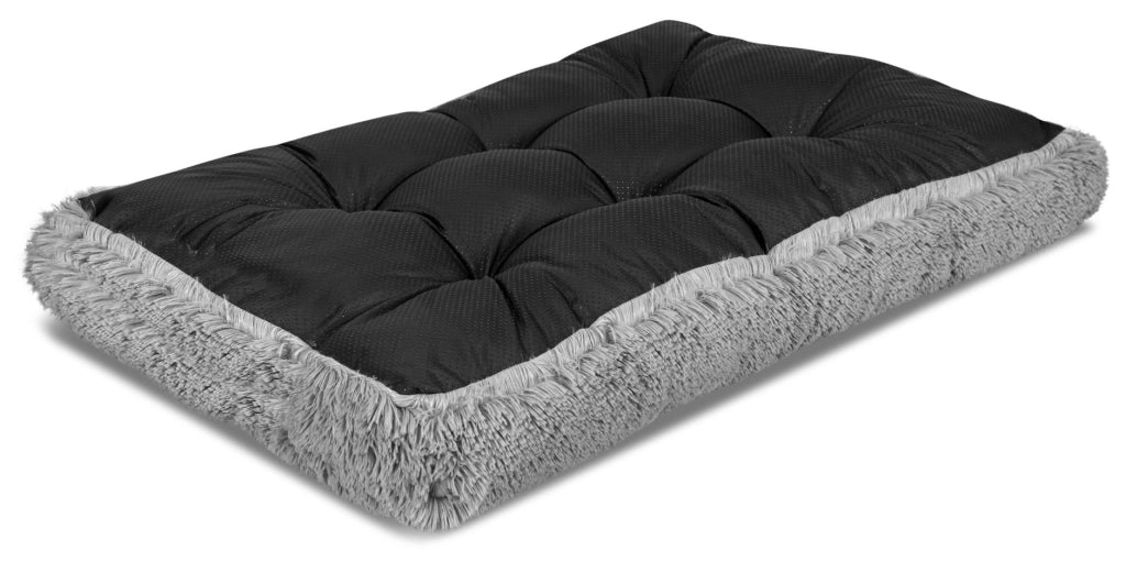 AIO FACTORY 130x90 cm Cuscino per cuccia per cani Shaggy Grigio chiaro Impermeabile
