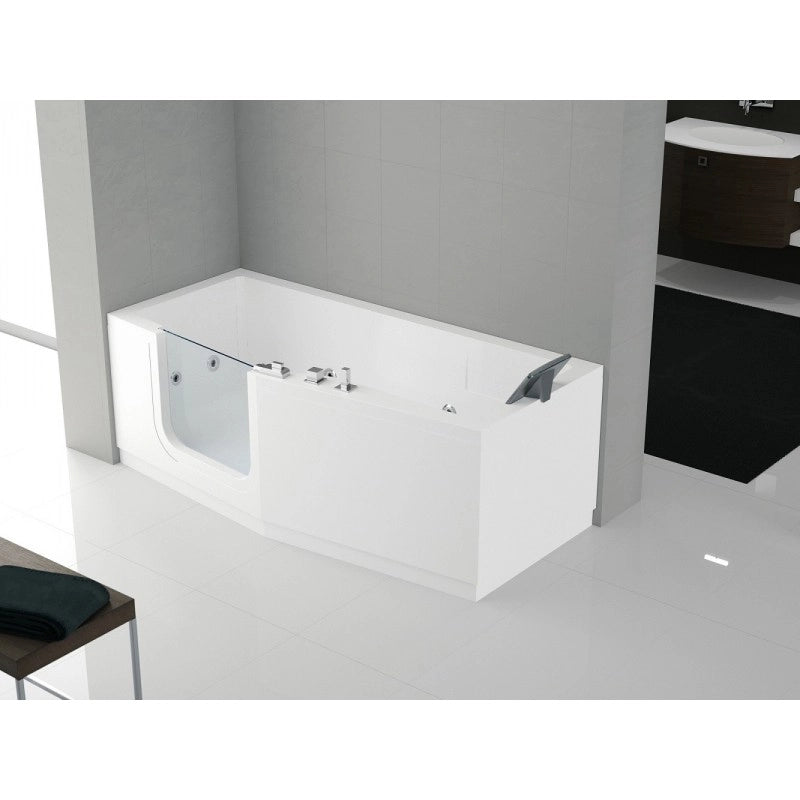 Miscelatore lavabo a parete NIL in ottone placcato oro spazzolato