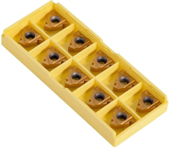 Inserti a Carburo 10 pezzi - Punti di taglio per CNC - Materiali resistenti al calore - Resistenti all'usura - Alta finitura - Tavole di taglio